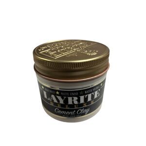 Layrite Deluxe Cement Clay 4.25 oz High Hold Matte Finish Water Soluble READ